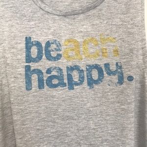 30A BEach Happy tank top grey NWOT